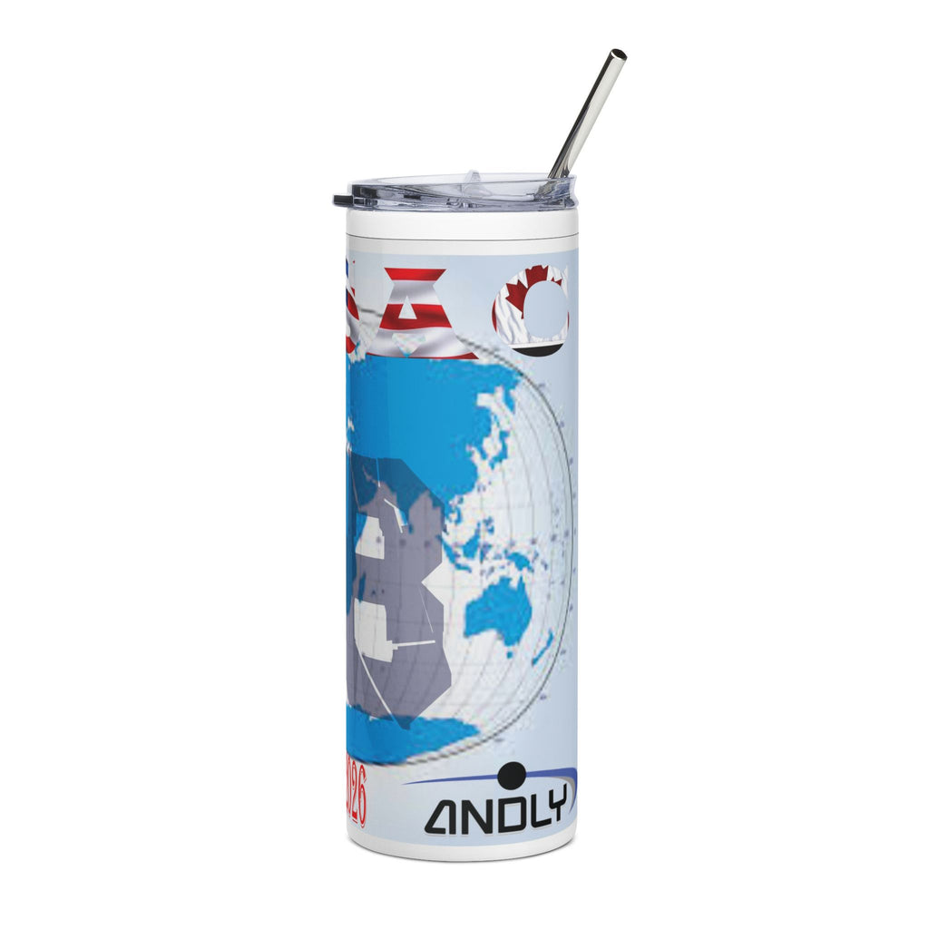 ANDLY World Cup 2026 Stainless Steel Tumbler – USA Soccer Fan Travel Cup, 20oz