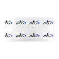 Custom Aluminum Vanity Plate — Repeating 'ANDLY' Logo Design