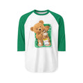Teddy Bear Raglan Shirt — Cute Plush Toy Graphic Baseball Tee