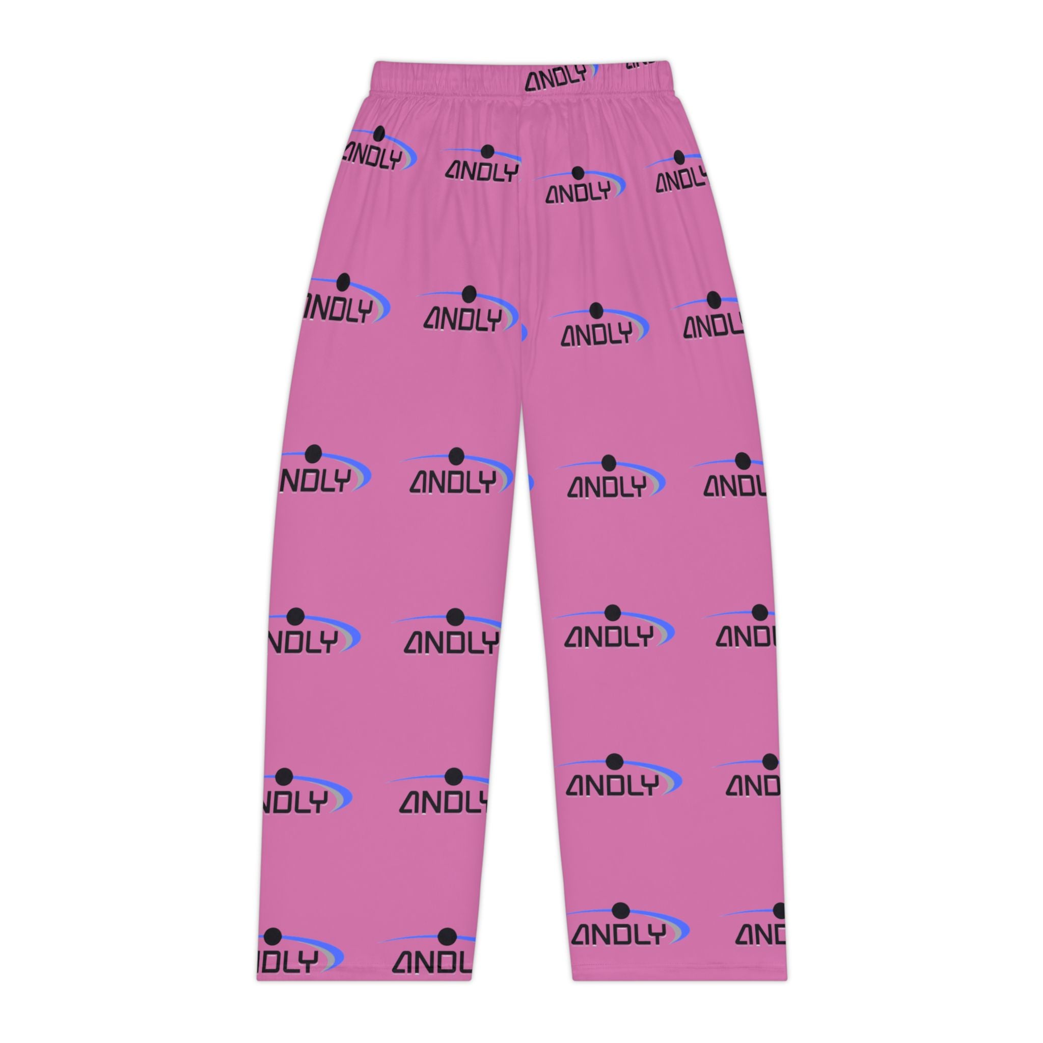 Pink Branded Women's Pajama Pants - All-Over Print 'ANDLY' Lounge Trousers