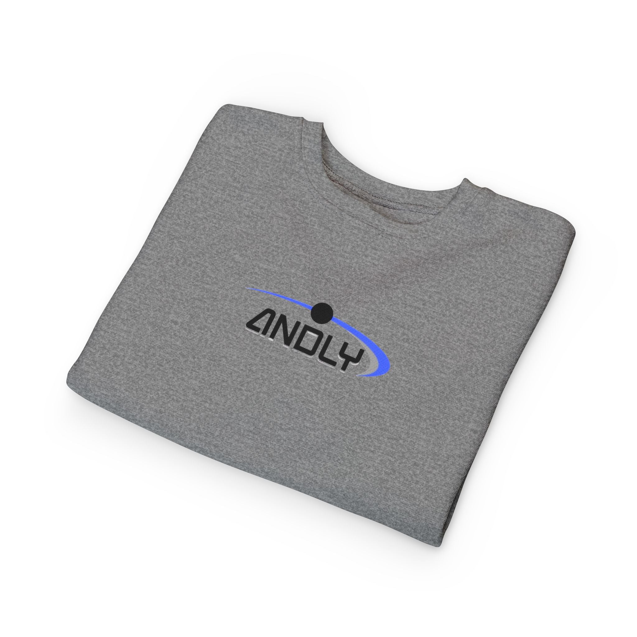 Toddler Sweatshirt - 'ANDLY' Retro Logo Kids Pullover, Cozy Neutral Crewneck