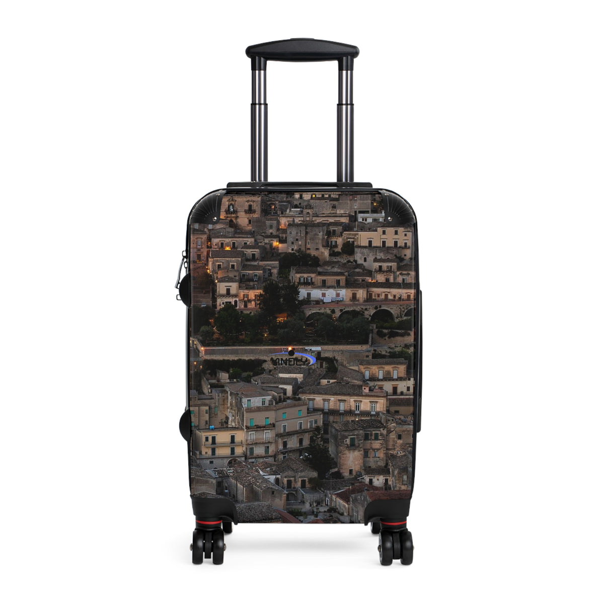 Vintage European Cityscape Carry-On Suitcase — Scenic Travel Luggage