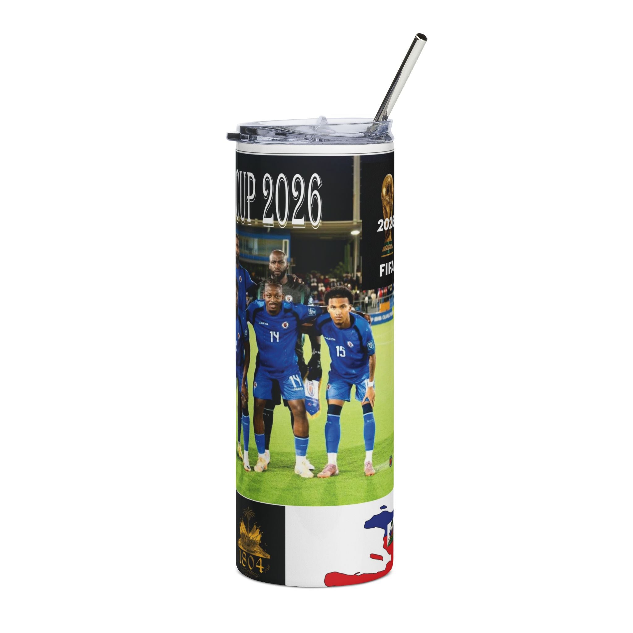 ANDLY World Cup Soccer Team 20oz Stainless Steel Tumbler