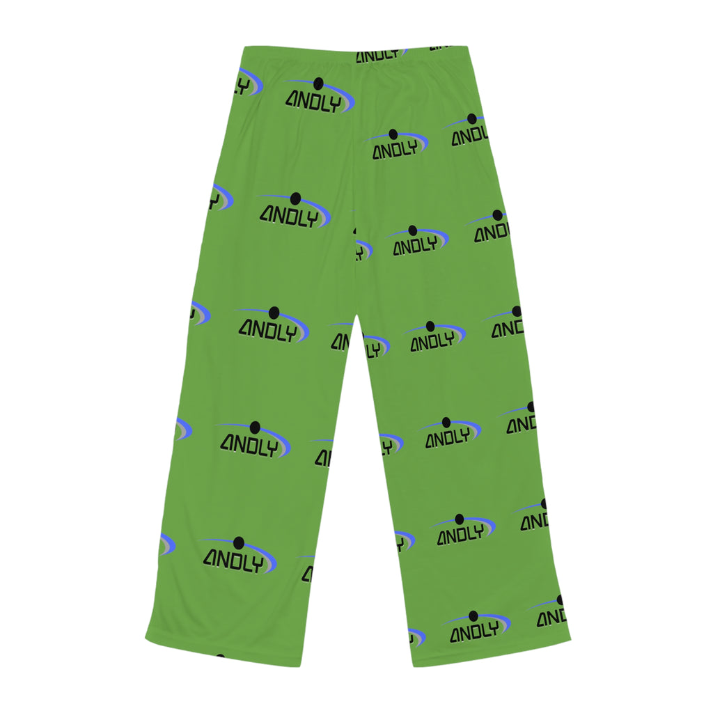Green Logo Pajama Pants — Women's Comfortable Lounge Sleepwear