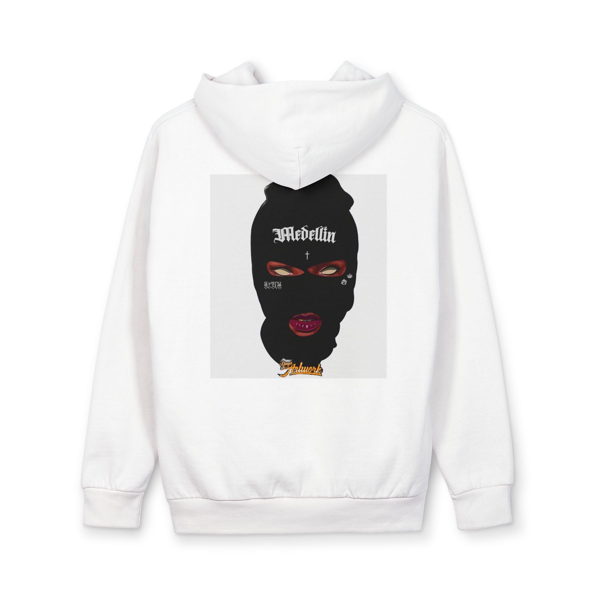 Graphic Hoodie — 'Rebelin' Balaclava Portrait Streetwear Pullover