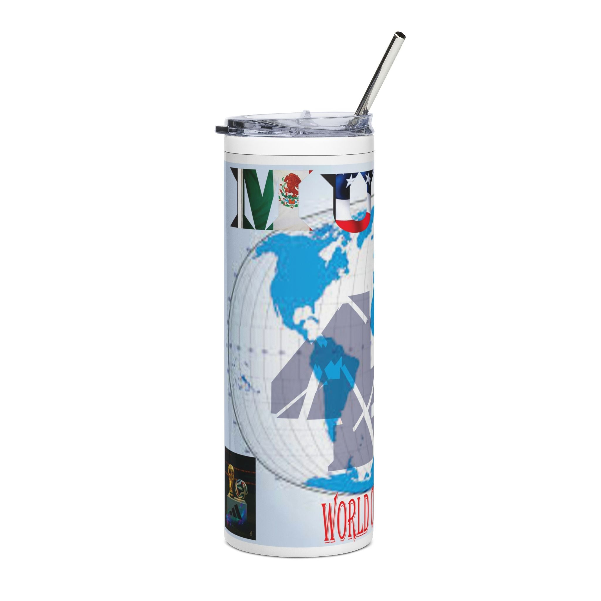ANDLY World Cup 2026 Stainless Steel Tumbler – USA Soccer Fan Travel Cup, 20oz
