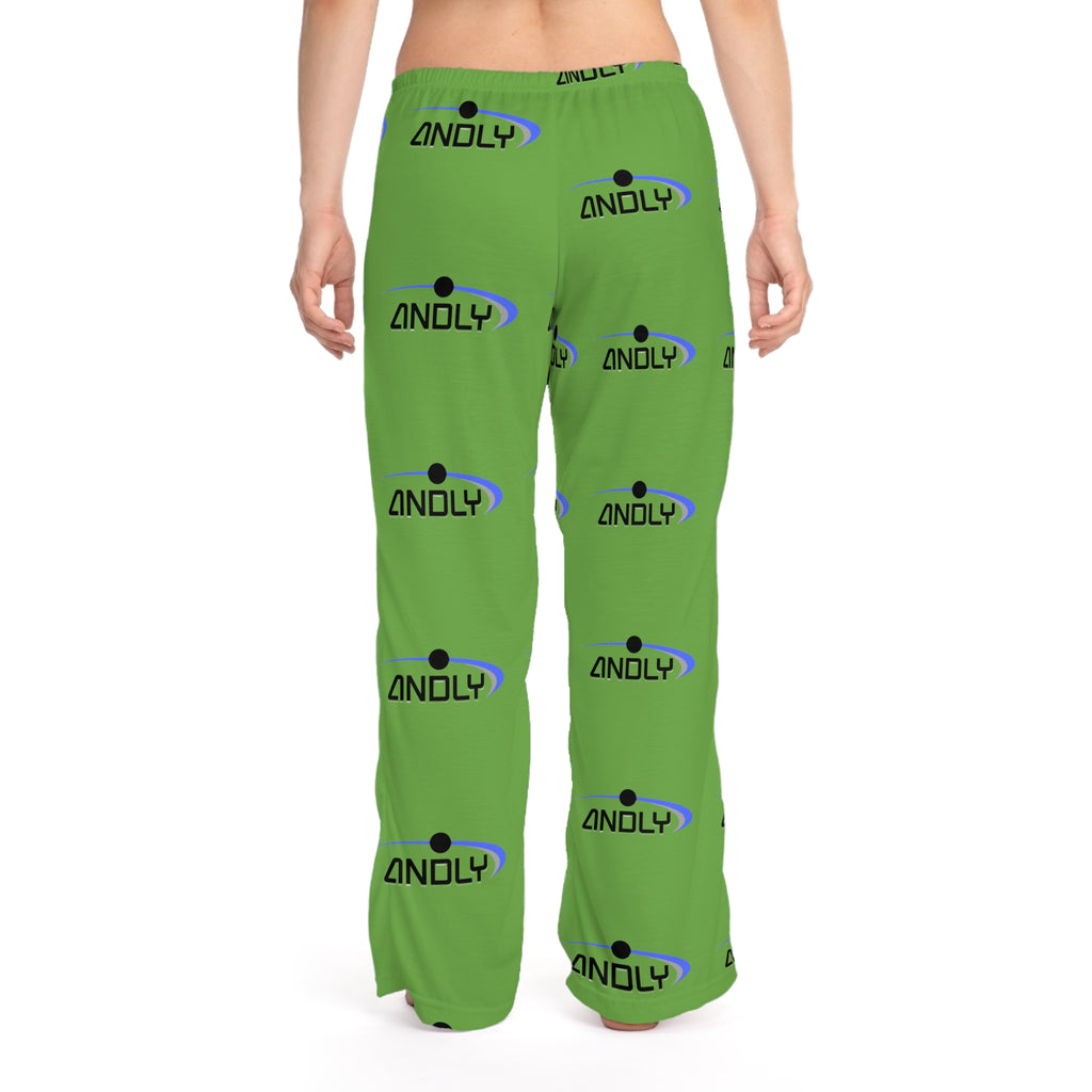 Green Logo Pajama Pants — Women's Comfortable Lounge Sleepwear