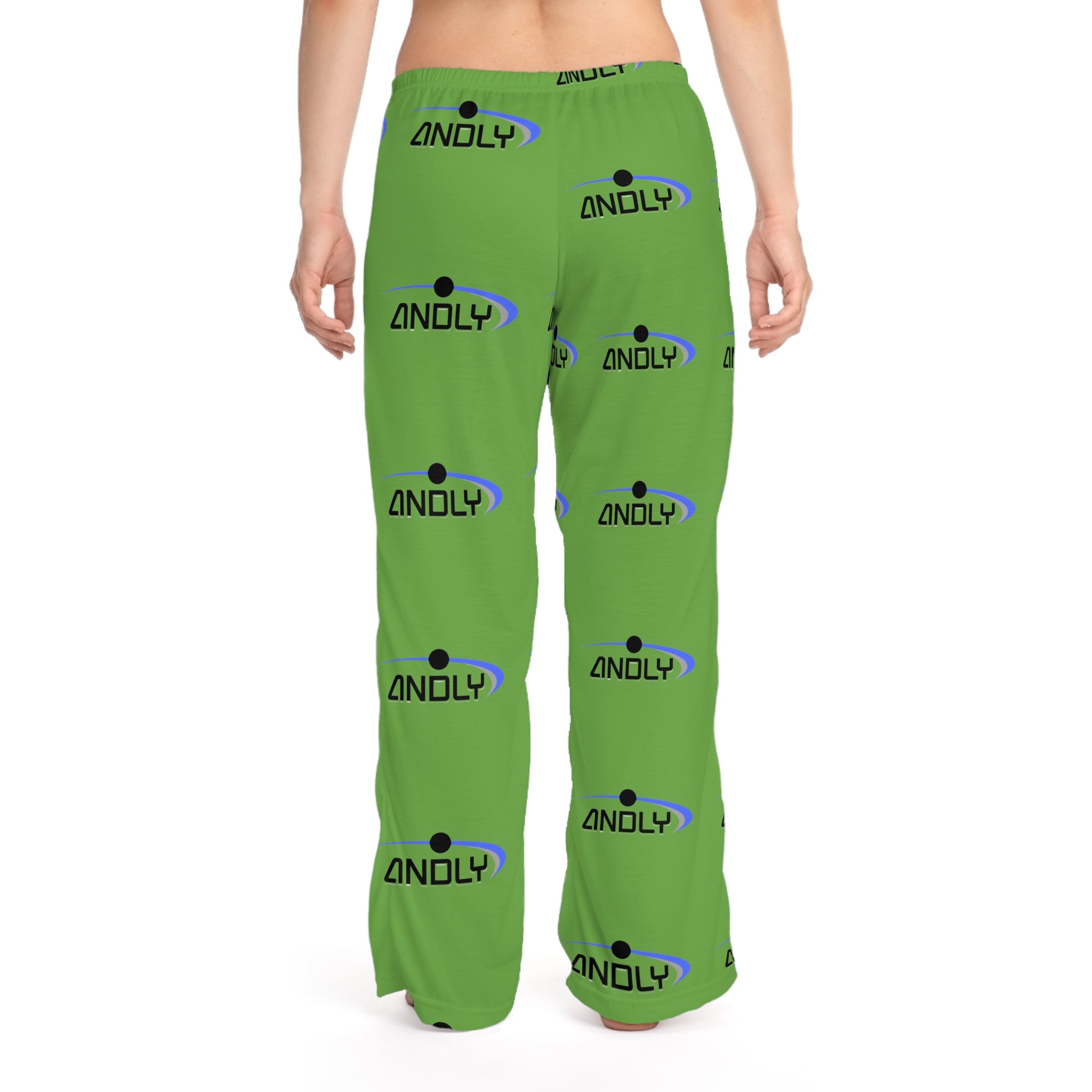 Green Logo Pajama Pants — Women's Comfortable Lounge Sleepwear