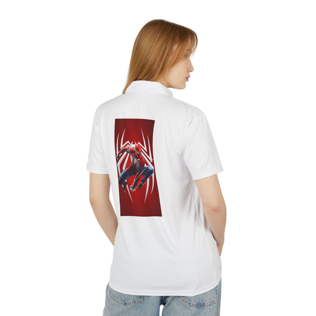 Captain Shield Polo Shirt - Graphic Superhero Print