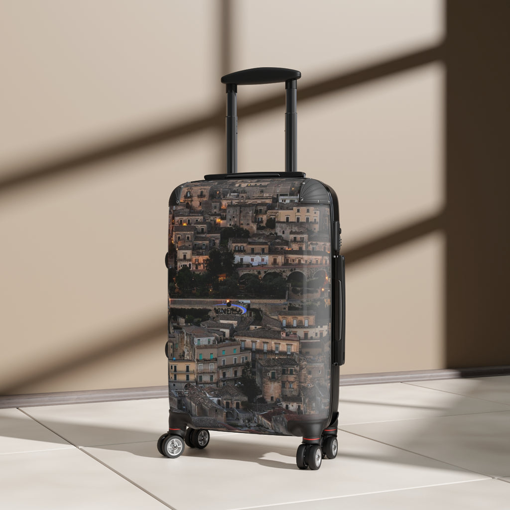 Vintage European Cityscape Carry-On Suitcase — Scenic Travel Luggage