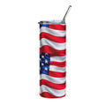 20oz American Flag Stainless Steel Tumbler – Patriotic USA Travel Cup