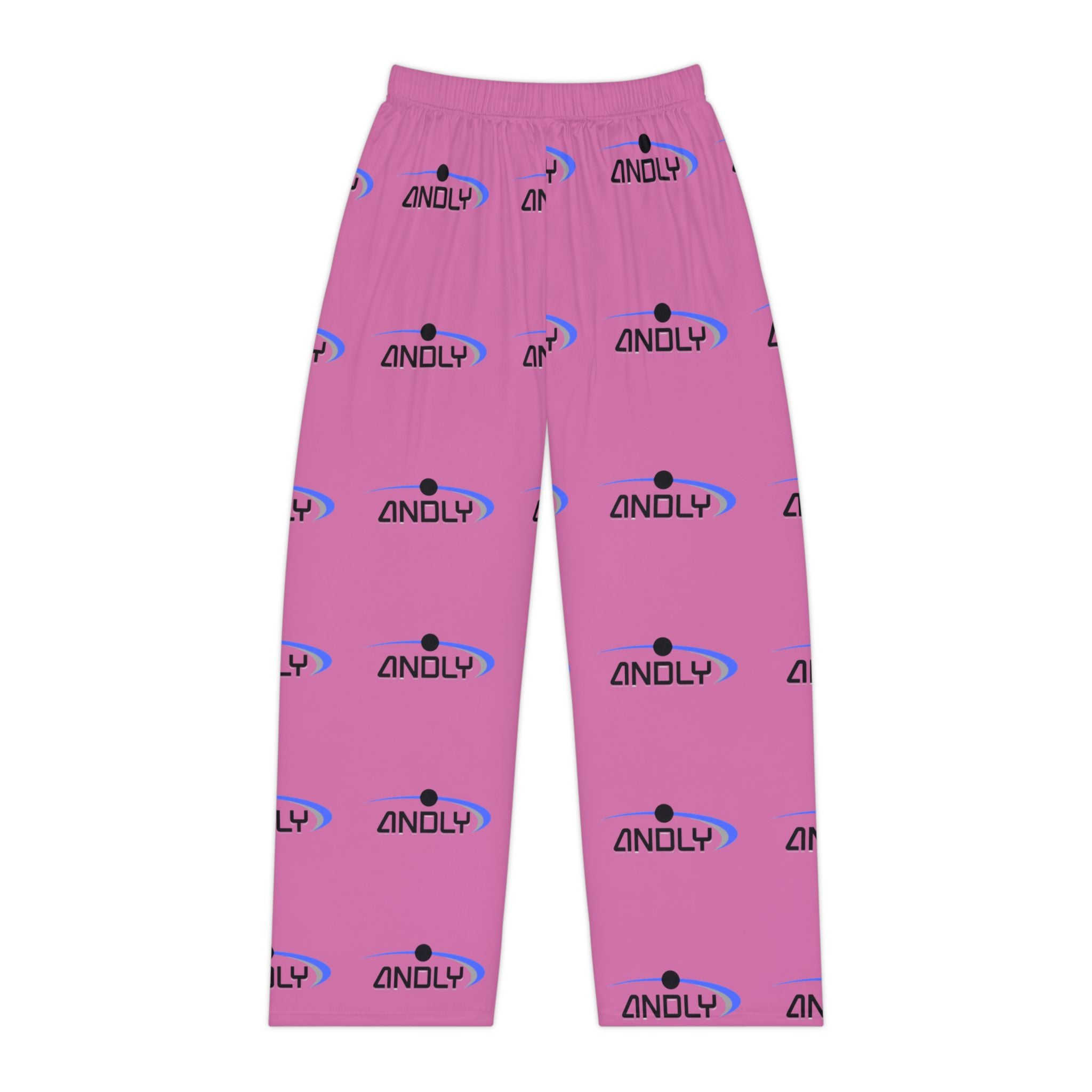 Pink Branded Women's Pajama Pants - All-Over Print 'ANDLY' Lounge Trousers
