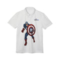 Captain Shield Polo Shirt - Graphic Superhero Print