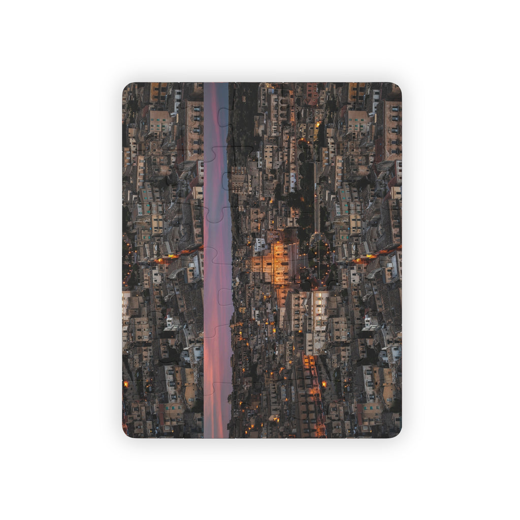 Cityscape Sunset Kids Puzzle – 30-Piece Urban Evening Jigsaw