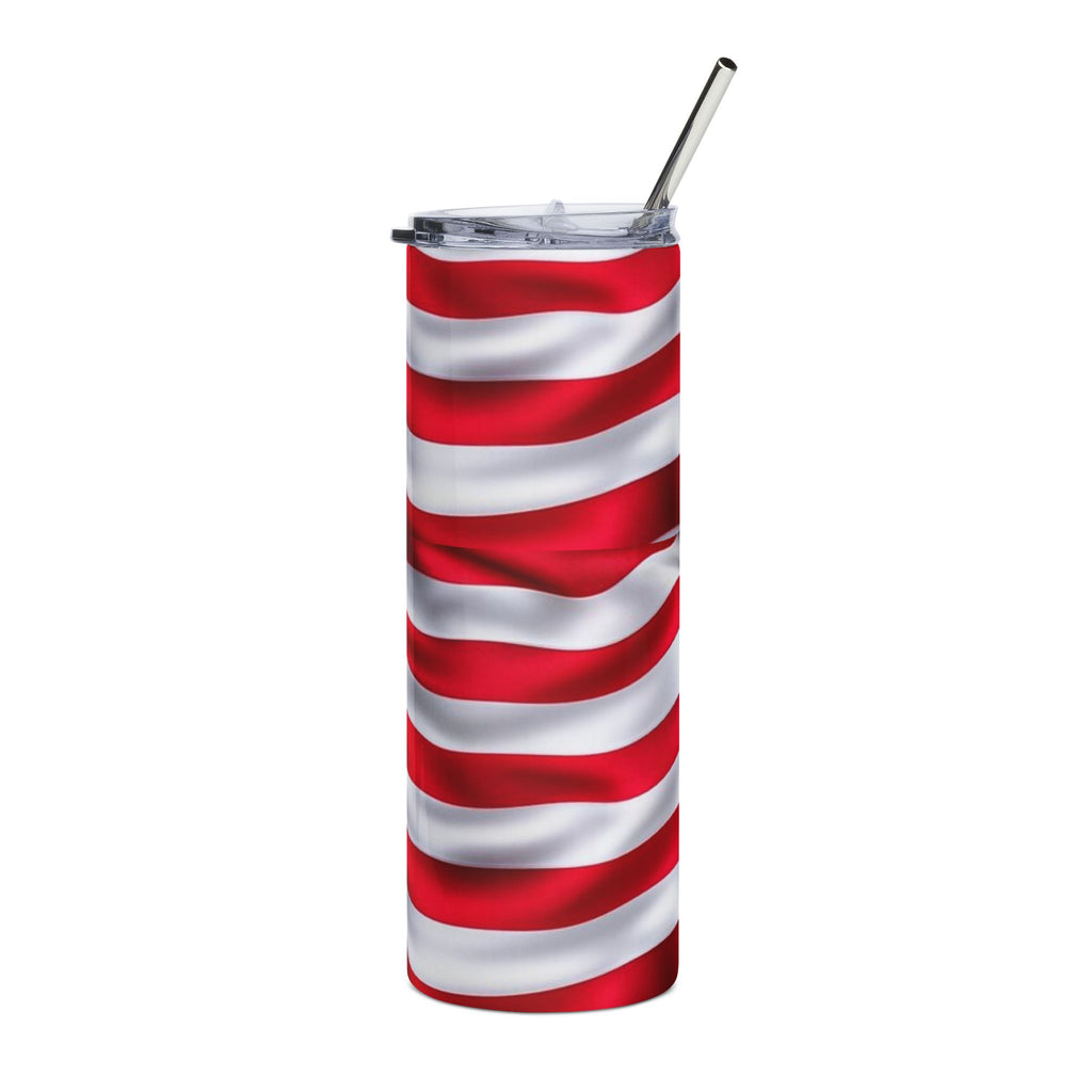 20oz American Flag Stainless Steel Tumbler – Patriotic USA Travel Cup