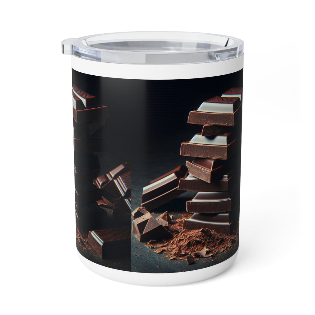 Chocolate Stack 10oz Insulated Coffee Mug — Gourmet Cocoa Design