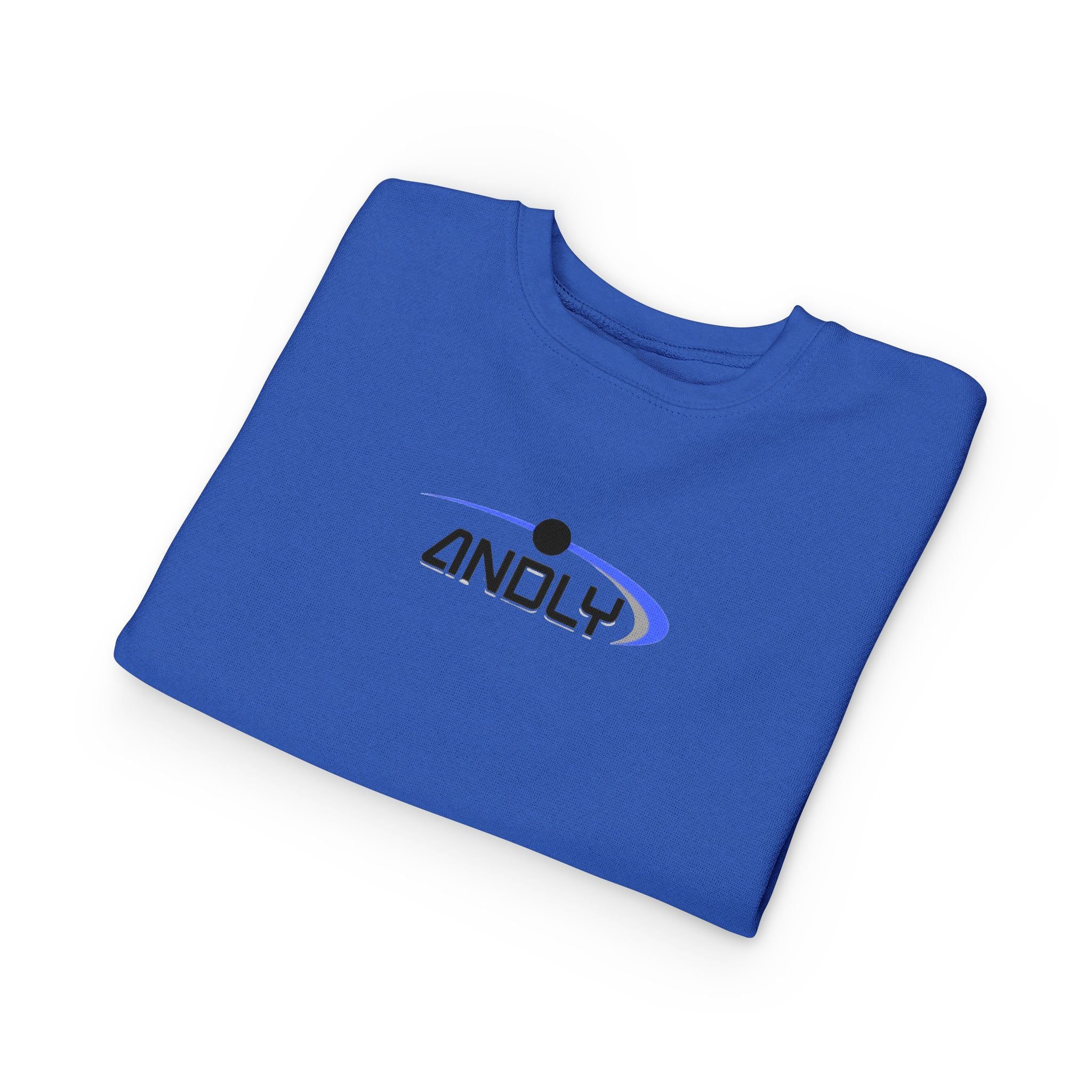 Toddler Sweatshirt - 'ANDLY' Retro Logo Kids Pullover, Cozy Neutral Crewneck