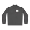 Quarter-Zip Pullover — Minimal 'ANDLY' Logo White Athletic Pullover