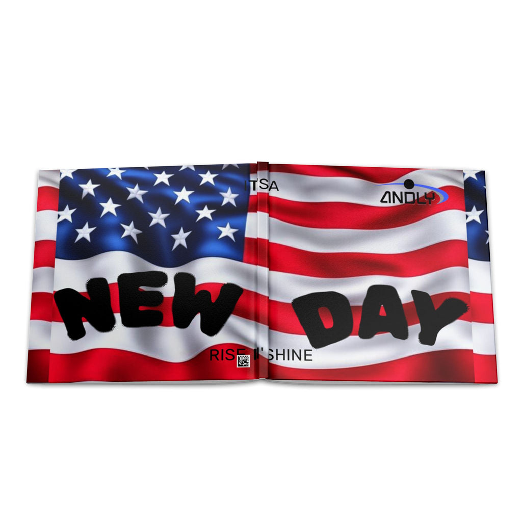 Hardcover Photo Book — American Flag "New Day" Patriotic Keepsake