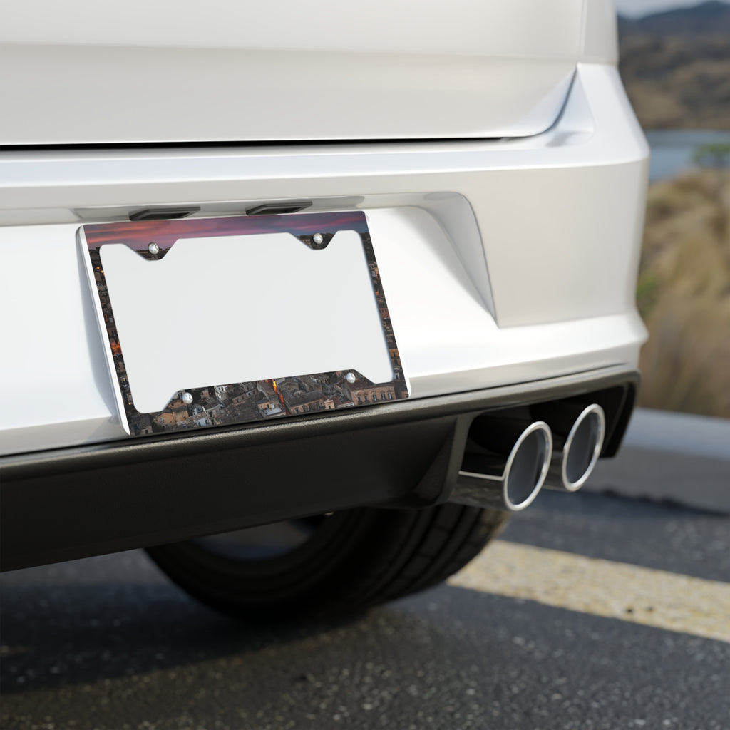 Metal License Plate Frame — Stainless Steel Photo-Edge Car License Plate Trim