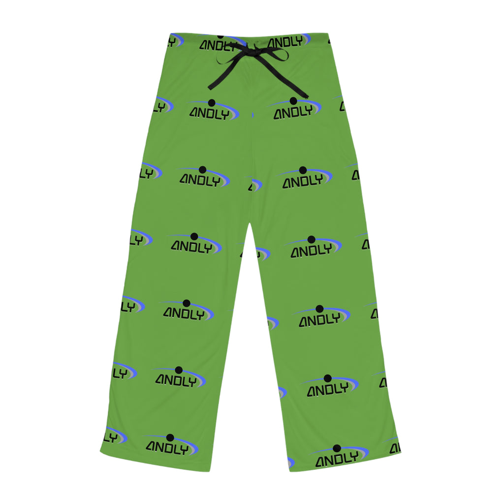 Green Logo Pajama Pants — Women's Comfortable Lounge Sleepwear