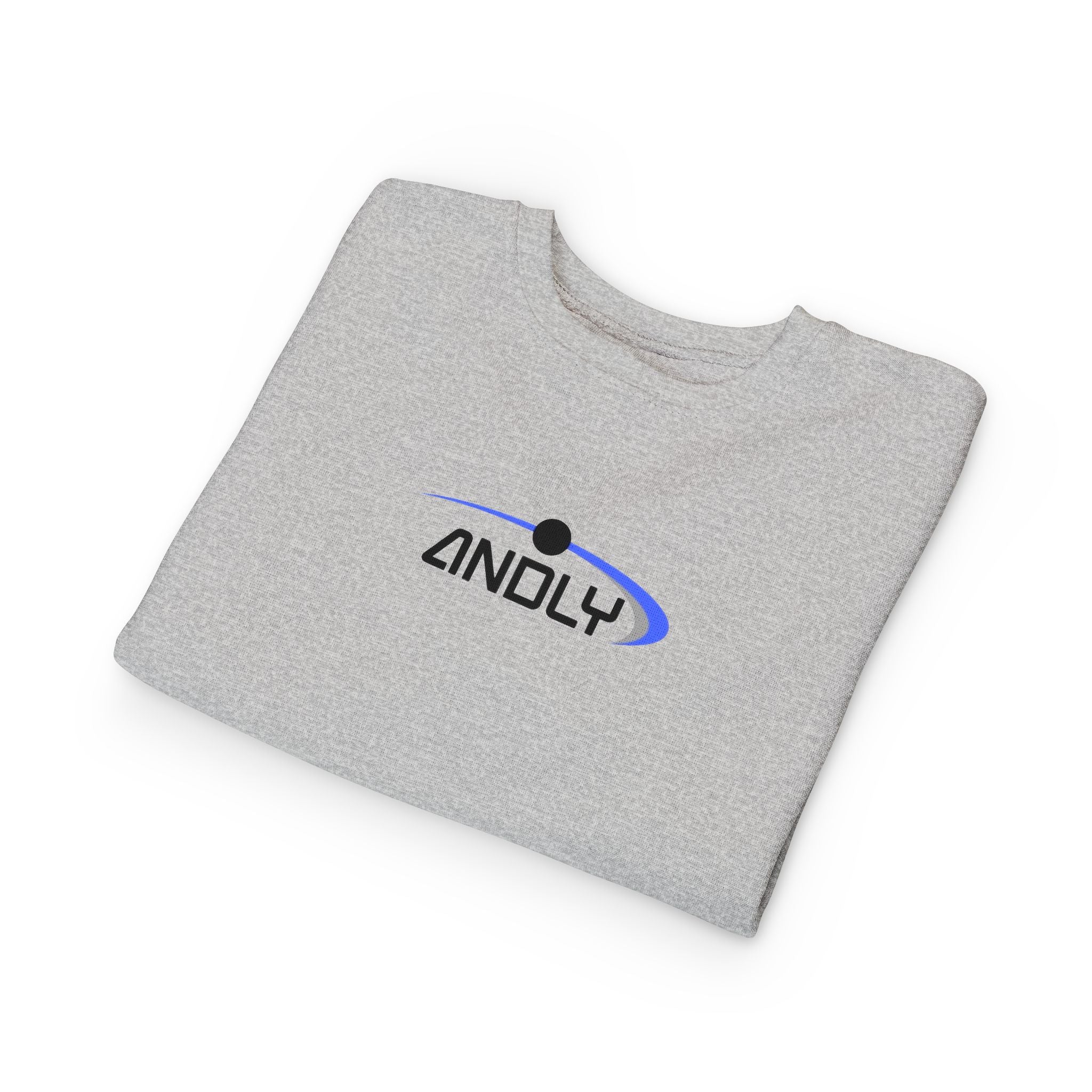 Toddler Sweatshirt - 'ANDLY' Retro Logo Kids Pullover, Cozy Neutral Crewneck