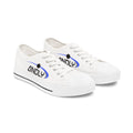 Low Top Sneakers — White "ANOLY" Logo Casual Canvas Shoes