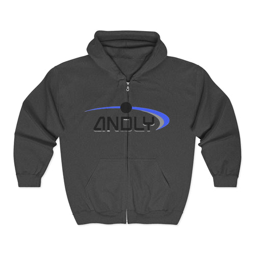 Andly Logo Zip Hoodie – Full-Zip Graphic Sweatshirt