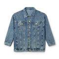 Denim Jacket — 'Spirit' Vintage Gothic Back Print Women's Denim Jacket
