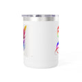 Rainbow Monogram 'A' 15oz Tumbler Mug – Colorful Initial Coffee Cup