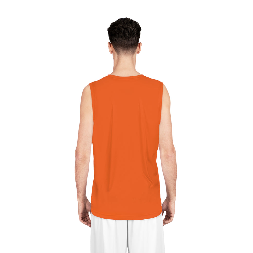 Orange Basketball Jersey with Andly Logo - Team Practice Tank Top