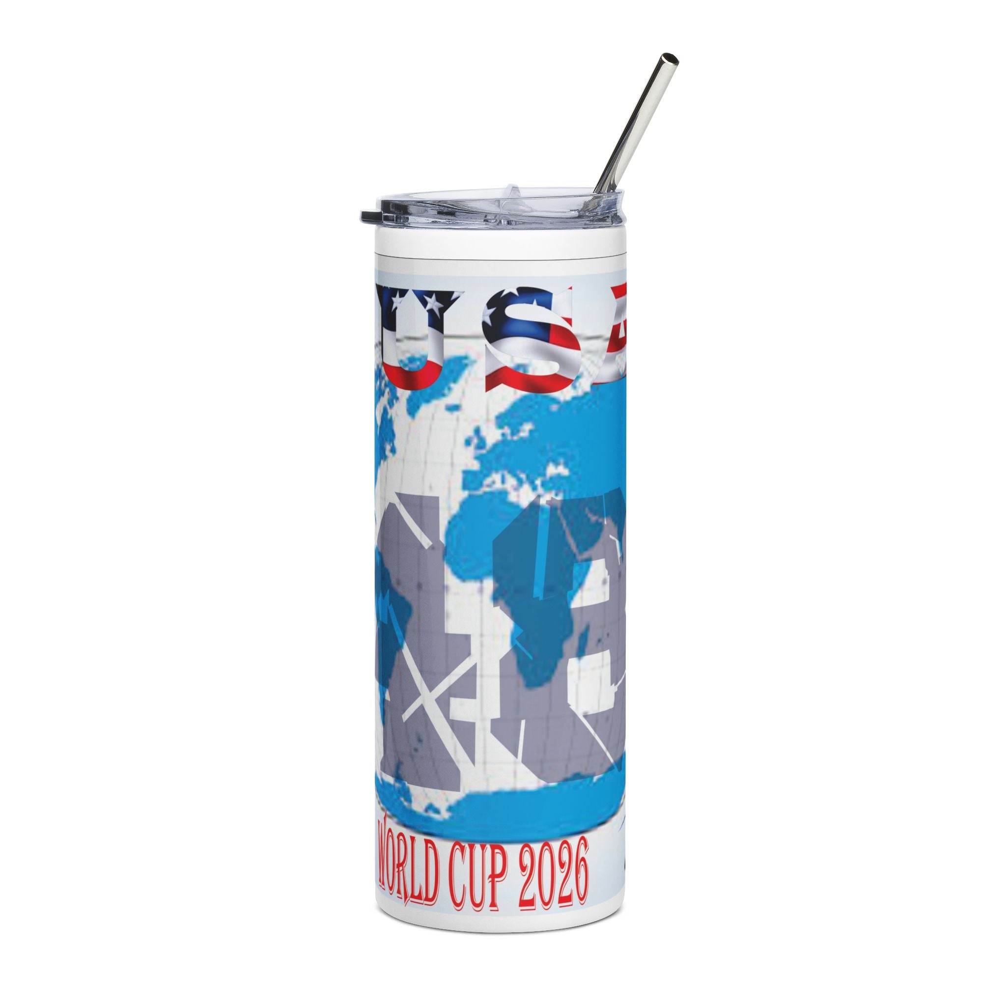 ANDLY World Cup 2026 Stainless Steel Tumbler – USA Soccer Fan Travel Cup, 20oz