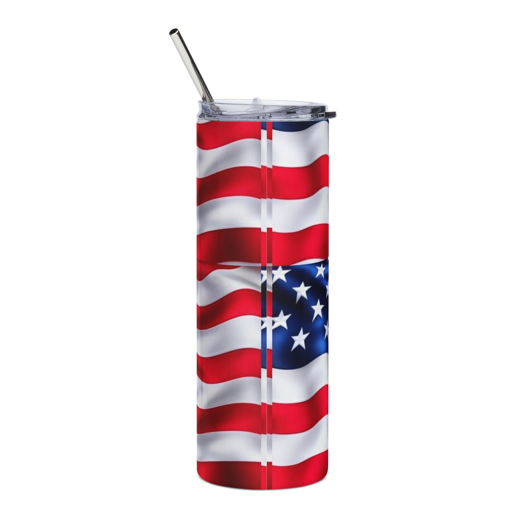 20oz American Flag Stainless Steel Tumbler – Patriotic USA Travel Cup