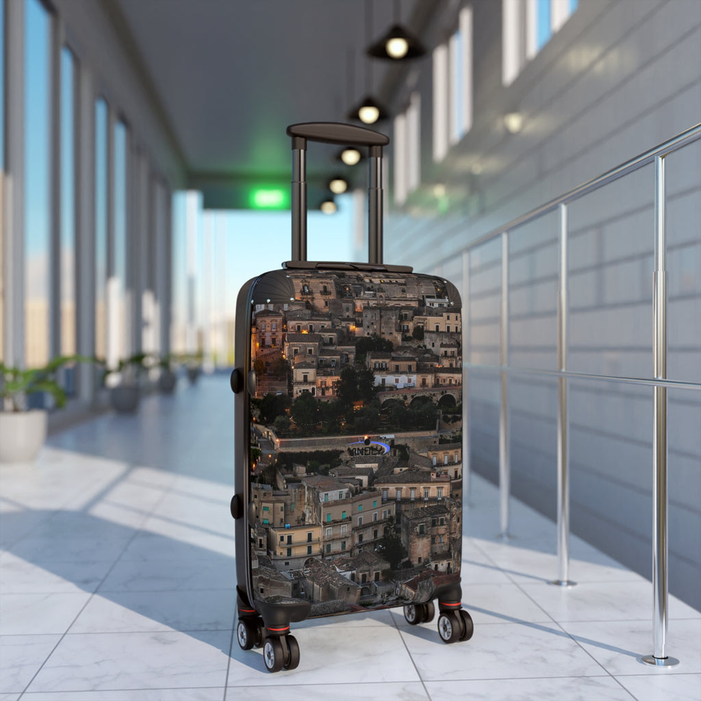 Vintage European Cityscape Carry-On Suitcase — Scenic Travel Luggage