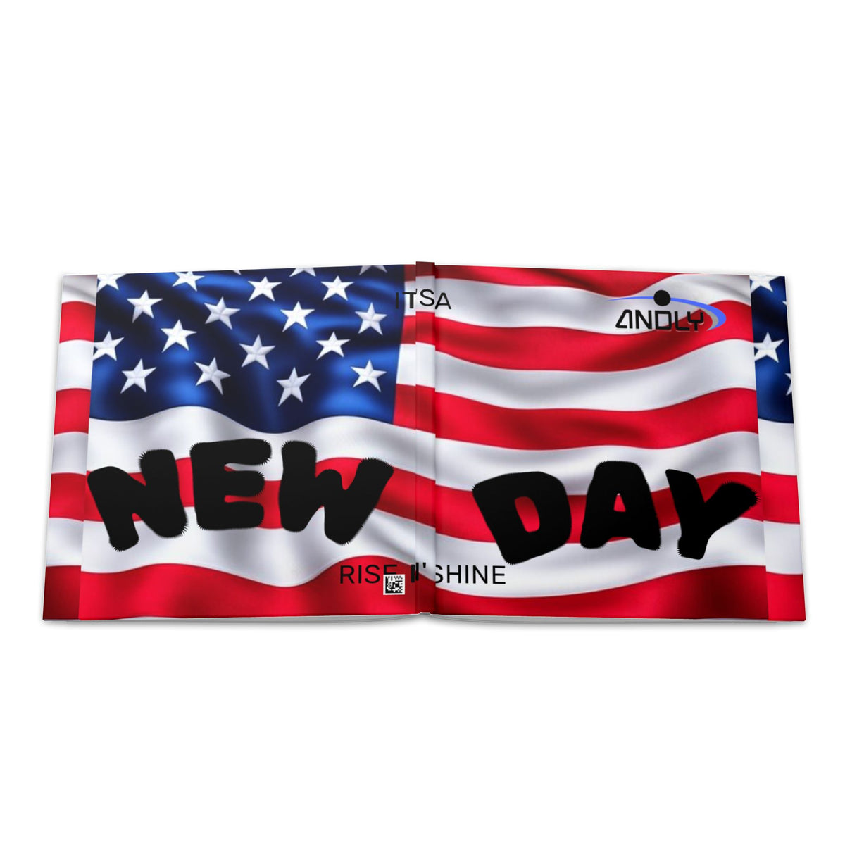 Hardcover Photo Book — American Flag "New Day" Patriotic Keepsake