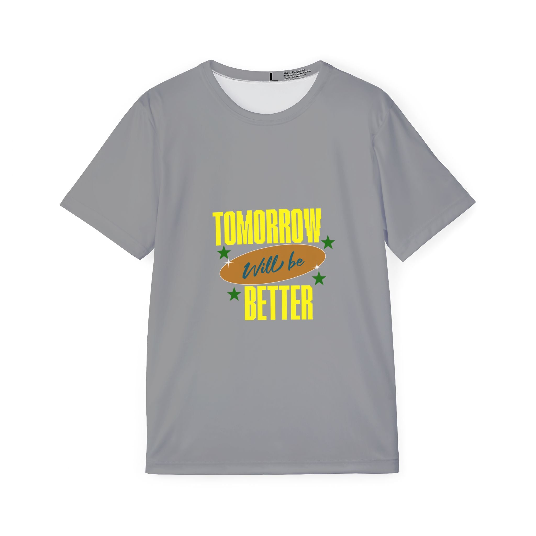 Men's Sports Jersey — "Tomorrow Will Be Better" Motivational Athletic Tee